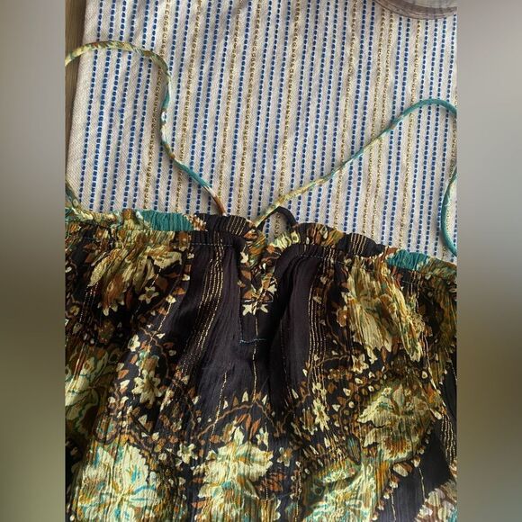 Free People Mojave Mermaid  Metallic Maxi Slip Dress Size Médium  Latigo Bay NWT - Picture 9 of 17